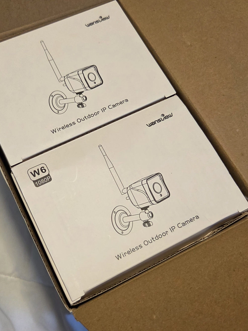 W6 Wireless Outdoor IP Camera - White (4-Pack)